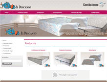Tablet Screenshot of colchoneseldescanso.com